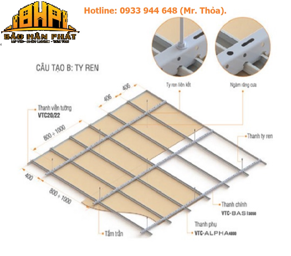 Thi Công Trần Vách Thạch Cao Tại TPHCM